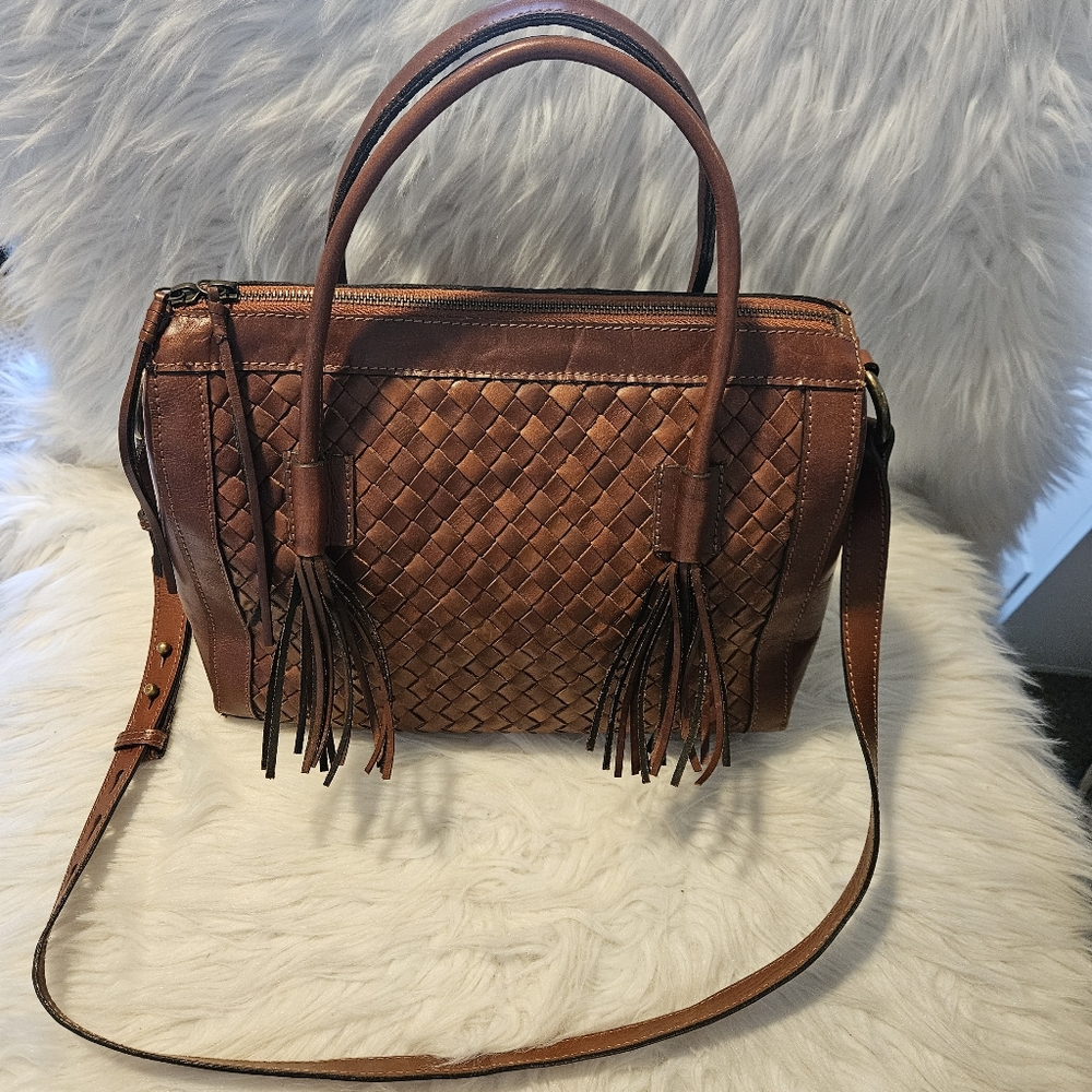 Noonday Collection Monterey Woven Leather Handbag